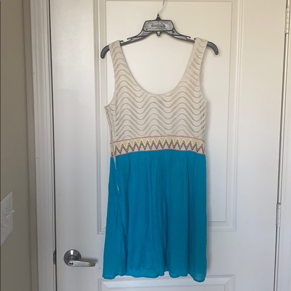 As U Wish by Aztec Tan & Blue Sundress - Picture 6 of 7